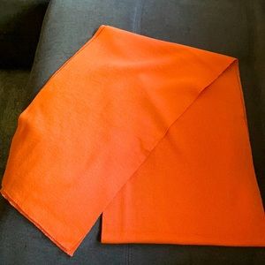 Red Clan orange scarf wool made in Italy